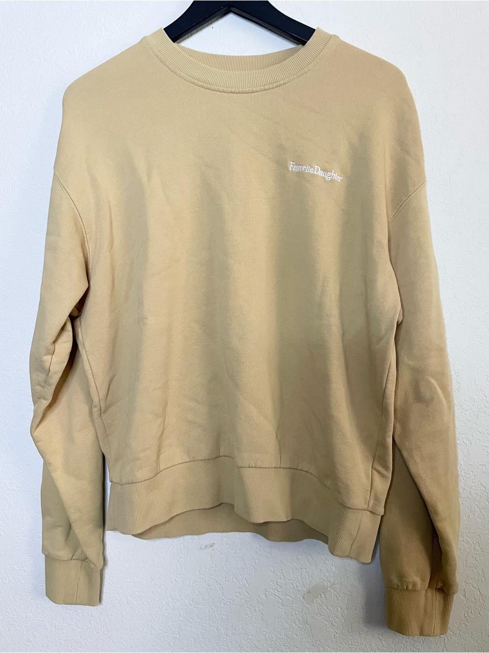 Favorite Daughter Yellow Pullover Crewneck Sweatshirt